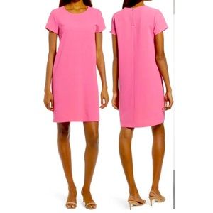 NWT Chelsea 28 Pink Crepe Shift Dress